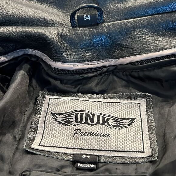 Unik Premium Leather Motorcycle Jacket - Picture 10 of 13